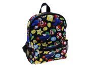 Nintendo Super Mario 12 inch Backpack with Mesh Pockets