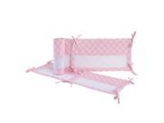 NoJo Mix and Match Pink Lattice Secure Me Crib Liner