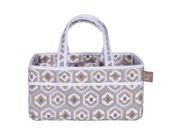 Trend Lab Storage Caddy Gray and Taupe Aztec