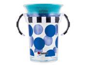Sassy 7 Ounce Tritan Trainer Cup Blue Dot