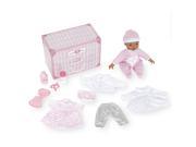 You Me 14 inch Pink Baby with Keepsake Basket Set Ethnic