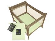 Kushies Organic Jersey Fitted Play Pen Sheet Green