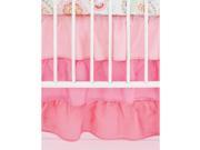 My Baby Sam Coral Ombre Crib Skirt