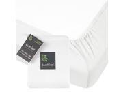 Kushies Organic Jersey Fitted Crib Sheet White