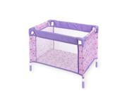 You Me Play Yard for Dolls Purple with Butterflies