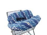 Itzy Ritzy Ritzy Sitzy Indigo Helix Shopping Cart and High Chair Cover