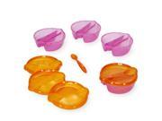 Babies R Us Yum2Go 4 Pack Divided Bowls and Spoon Pink