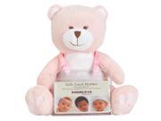 Babies R Us Plush Baby Bear With Gift Card Holder Pink 6.5 Inch