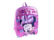 Disney Minnie Mouse Dotty About Dots 12 Backpack with Side Mesh Pockets