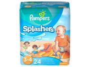 Pampers Splashers Size 3 4 Swim Pants 24 Count