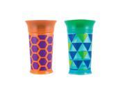 Sassy 2 Pack 9 Ounce Grow Up Cup Orange Green