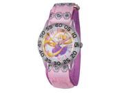 Disney Princess Girl s Plastic Watch Purple Nylon Strap