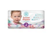 The Honest Company Rose Blossom Size 2 Disposable Diapers 34 Count