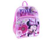 Disney Minnie Mouse Flowers Butterflies 13 Mini Backpack with Side Mesh