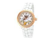 Disney Princess Women s Belle White Alloy Bracelet Sparkle Watch