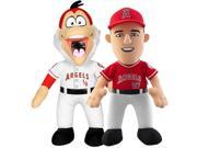 Bleacher Creature Los Angeles Angels Duo 10 2 Pac Rally Monkey Trout Red