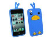 Kit Me Out USA Silicon Skin for Apple iPod Touch 4 4th Generation Blue Cute Chicken Design