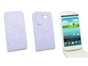 Kit Me Out USA PU Leather Flip Case for Samsung Galaxy S3 i9300 Purple Sparkling Glitter Design