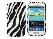 Kit Me Out USA IMD TPU Gel Case for Samsung Galaxy S3 Mini i8190 NOT FOR S3 Vertical Black White Zebra