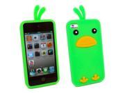 Kit Me Out USA Silicon Skin for Apple iPod Touch 4 4th Generation Green Cute Chicken Design