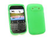 Kit Me Out USA TPU Gel Case for BlackBerry Bold 9790 Green Frosted Pattern