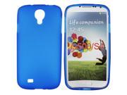 Kit Me Out USA TPU Gel Case for Samsung Galaxy S4 i9500 Blue Frosted Pattern