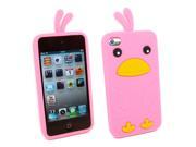 Kit Me Out USA Silicon Skin for Apple iPod Touch 4 4th Generation Pink Cute Chicken Design