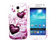 Kit Me Out USA IMD TPU Gel Case for Samsung Galaxy S4 Mini i9190 NOT FOR S4 Purple Hearts
