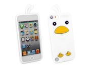 Kit Me Out USA Silicon Skin for Apple iPod Touch 5 5th Generation White Cute Chicken Design