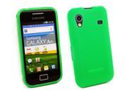 Kit Me Out USA TPU Gel Case for Samsung Galaxy Ace S5830 Green Frosted