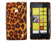 Kit Me Out USA TPU Gel Case for Nokia Lumia 520 Brown Leopard