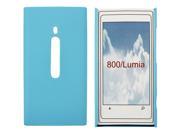 Kit Me Out USA Hard Clip on Case for Nokia Lumia 800 Light Blue Smooth Touch Textured