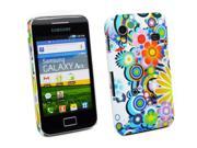 Kit Me Out USA Hard Clip on Case for Samsung Galaxy Ace S5830 Circles With Flowers