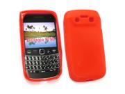 Kit Me Out USA TPU Gel Case for BlackBerry Bold 9790 Orange Red Frosted Pattern
