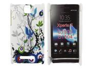 Kit Me Out USA Hard Clip on Case for Sony Xperia E Country Garden