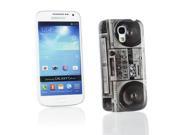 Kit Me Out USA Hard Clip on Case Screen Protector with MicroFibre Cleaning Cloth for Samsung Galaxy S4 Mini i9190 Stereo