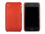 Kit Me Out USA Hard Clip on Case for Apple iPhone 3GS Metallic Red Smooth Soft Touch Textured