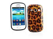 Kit Me Out USA IMD TPU Gel Case for Samsung Galaxy Fame S6810 Black Brown Leopard