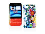 Kit Me Out USA Hard Clip on Case for BlackBerry Q5 Multicoloured Circles With Flowers