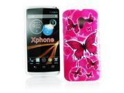 Kit Me Out USA IMD TPU Gel Case for Motorola Moto X 2013 Pink Butterflies