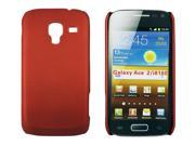 Kit Me Out USA Hard Clip on Case for Samsung Galaxy Ace 2 i8160 Metallic Red Smooth Touch Textured