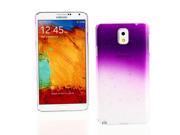 Kit Me Out USA Hard Clip on Case for Samsung Galaxy Note 3 Purple Clear Transparent Raindrops Water Effect