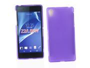 Kit Me Out US TPU Gel Case for Sony Xperia Z2 Purple Frosted Pattern