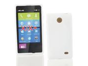 Kit Me Out USA TPU Gel Case Screen Protector with MicroFibre Cleaning Cloth for Nokia X X White S Line Wave Pattern