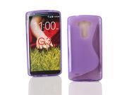 Kit Me Out USA TPU Gel Case for LG G3 Purple S Line Wave