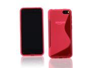 Kit Me Out USA TPU Gel Case for Amazon Fire Phone 2014 Pink S Line Wave