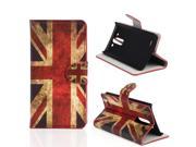 Kit Me Out USA PU Leather Printed Side Flip Screen Protector with Microfiber Cleaning Cloth for LG G3 MINI Red White Blue UK Flag Union Jack