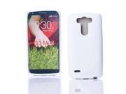 Kit Me Out USA TPU Gel Case Screen Protector with Microfiber Cleaning Cloth for LG G3 MINI White S Line Wave