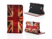 Kit Me Out USA PU Leather Printed Side Flip for Sony Xperia E Red White Blue UK Flag Union Jack