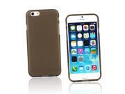 Kit Me Out USA TPU Gel Case for Apple iPhone 6 4.7 Inch Smoke Black Frosted Pattern